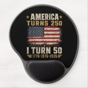 America Turns 250 I Turn 50 Gel Mouse Pad