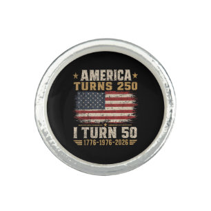 America Turns 250 I Turn 50 Ring