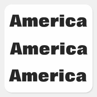 America (update your maps) square sticker