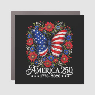 America US Flag 250 1776 2026 250th Anniversary 4t Car Magnet