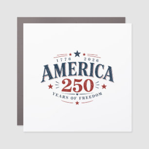 America USA 250th, 250 Years of Freedom Car Magnet