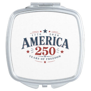 America USA 250th, 250 Years of Freedom Compact Mirror