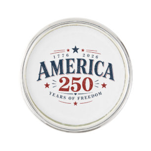 America USA 250th, 250 Years of Freedom Lapel Pin