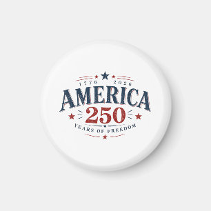 America USA 250th, 250 Years of Freedom Magnet