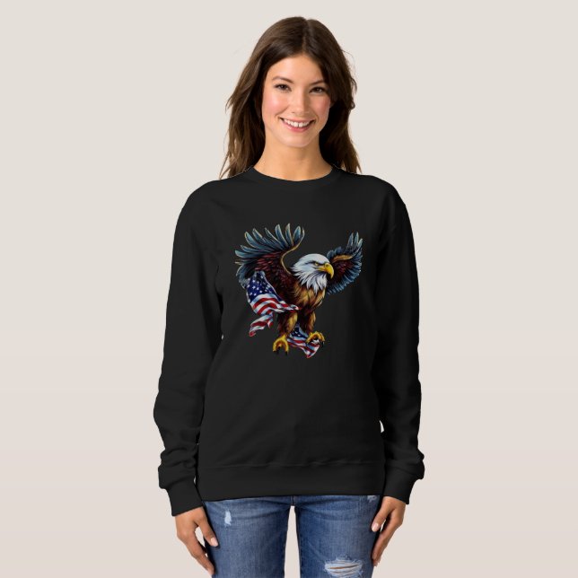 America USA Eagle Women's sweatshirt (Front Full)