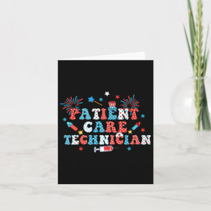 America Usa Fireworks Patient Care Technician 4th Card