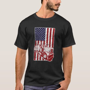 America USA Flag American Truck Divers T-Shirt America USA Flag American Truck Divers T-Shirt