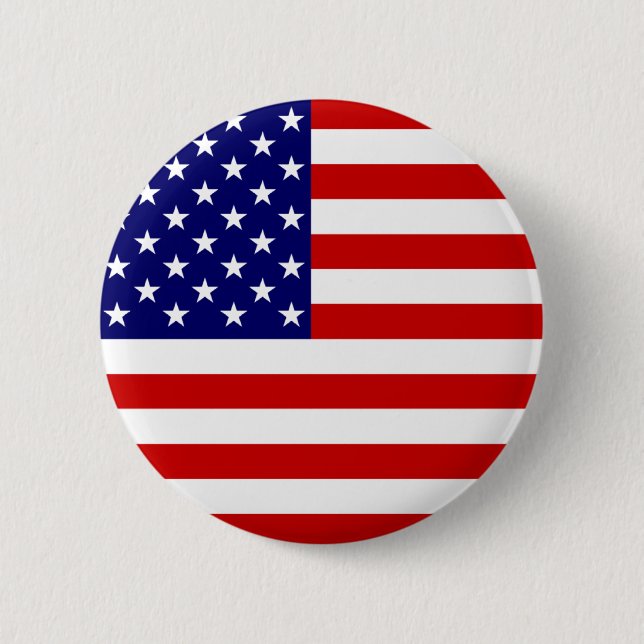 America, USA flag Button (Front)