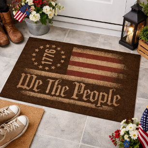 America We the People 1776 Coir Fiber Doormat