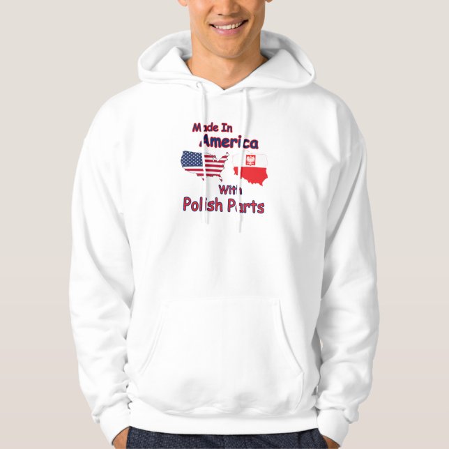 America With Polish Parts Hoodie (Front)