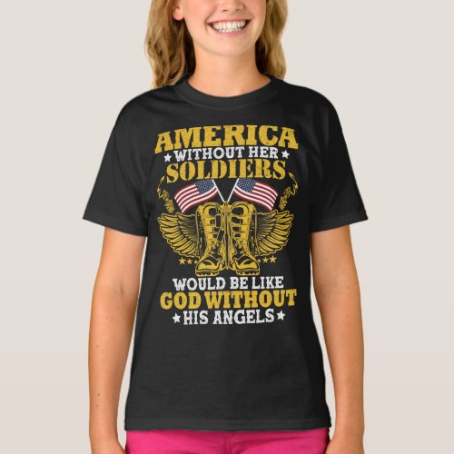 America without her soldiers  T_Shirt