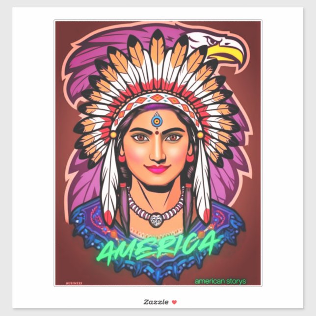 America Women Sticker (Sheet)