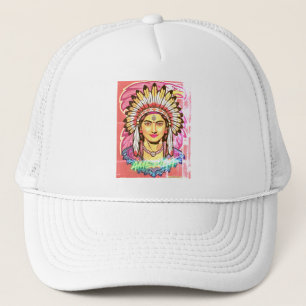America Women Trucker Hat