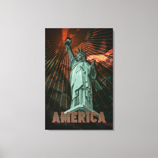 AMERICA - Wrapped Canvas Print (Front)