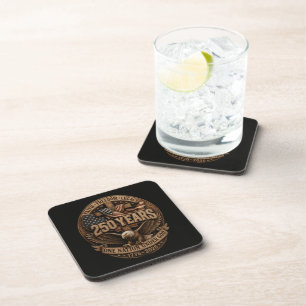 American 1776 2026 250th 4th July Independence Day Beverage Coaster