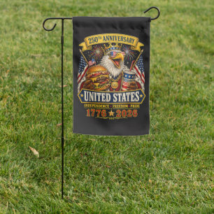 American 1776 2026 250th 4th July Independence Day Garden Flag