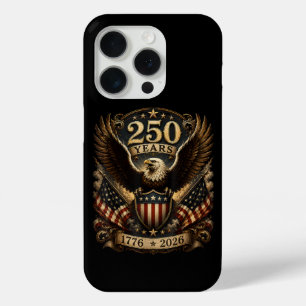 American 1776 2026 250th 4th July Patriotic Eagle iPhone 15 Pro Case