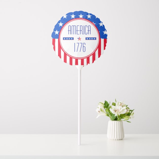 American 1776 patriotic balloon (In SItu)