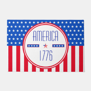 "American 1776 patriotic doormat
