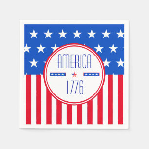 American 1776 patriotic  napkins
