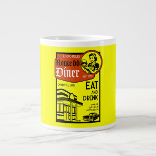 American 1950's Diner Giant Coffee Mug