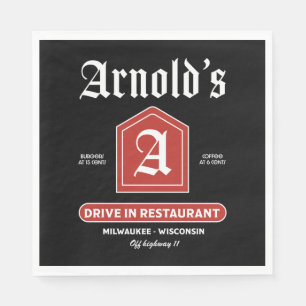 American 1950's Diner Napkins