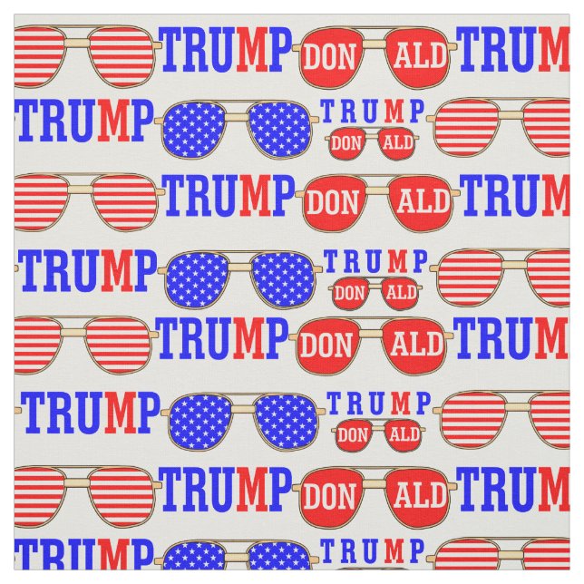 American 2020 power president Donald Trump pattern Fabric (Swatch)