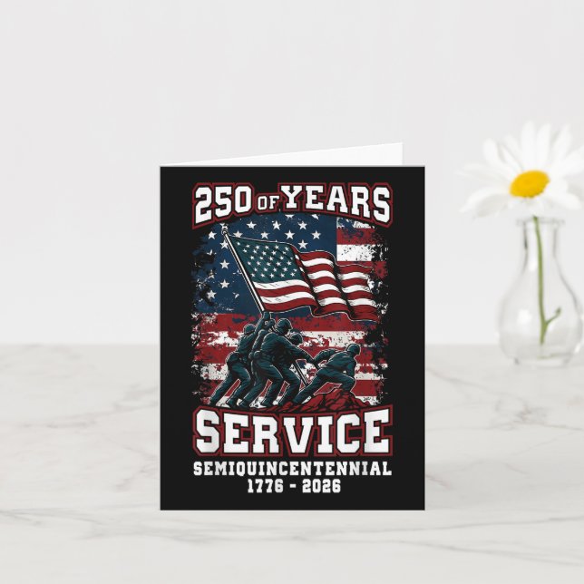 American 250th Anniversary Celebration 250 Years U Card | Zazzle