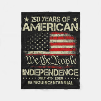 American 250th Anniversary Celebration 250 Years U Fleece Blanket