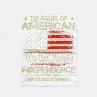American 250th Anniversary Celebration 250 Years U Fleece Blanket