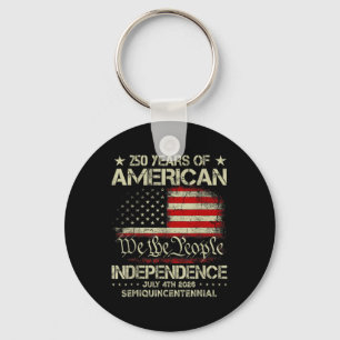 American 250th Anniversary Celebration 250 Years U Keychain