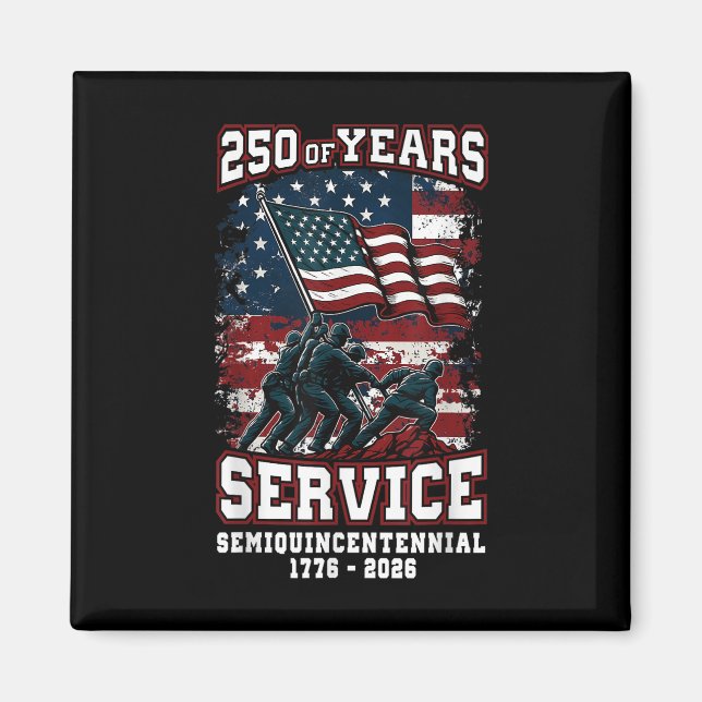 American 250th Anniversary Celebration 250 Years U Magnet (Front)