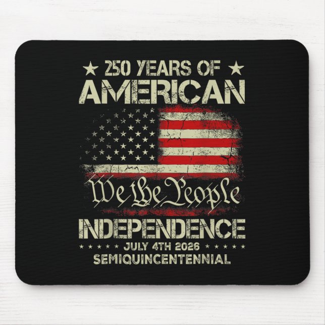 American 250th Anniversary Celebration 250 Years U Mouse Pad (Front)