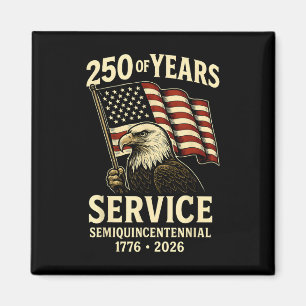 American 250th Anniversary Celebration Patriotic U Magnet