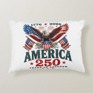 American 250th Anniversary USA Patriotic 4th July Accent Pillow
