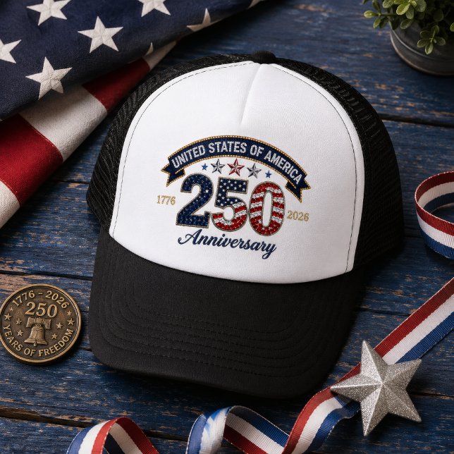 American 250th years anniversay 1776-2026 trucker hat (Creator Uploaded)