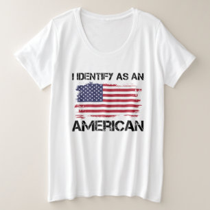 American 4th July Plus Size T-Shirt