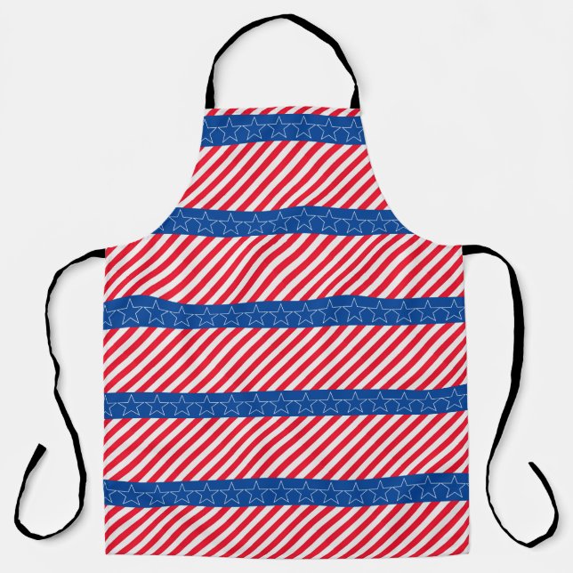 American, 4th of July patriotic apron (Front)