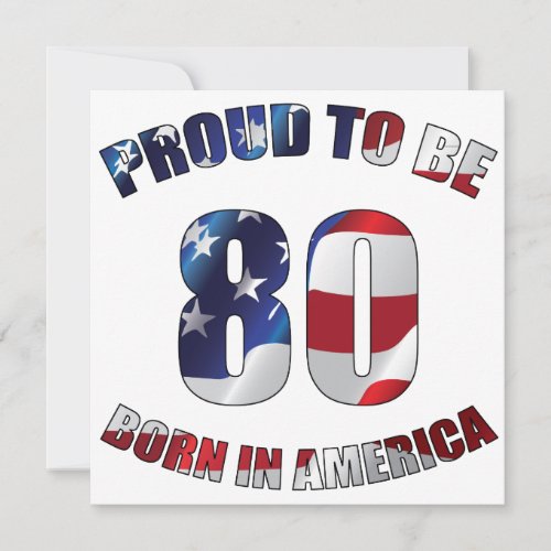 American 80th Birthday
