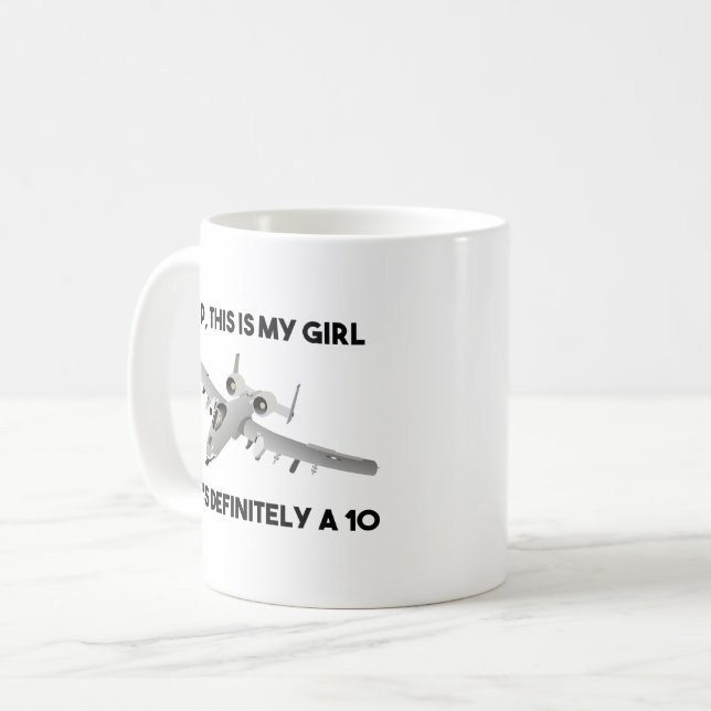 American A-10 Warthog Jet Aircraft Meme Coffee Mug