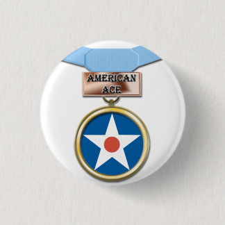 American Ace medal button