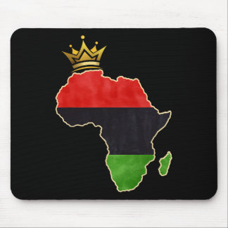 American African Queen Pan Afro Map Flag Black His Mouse Pad