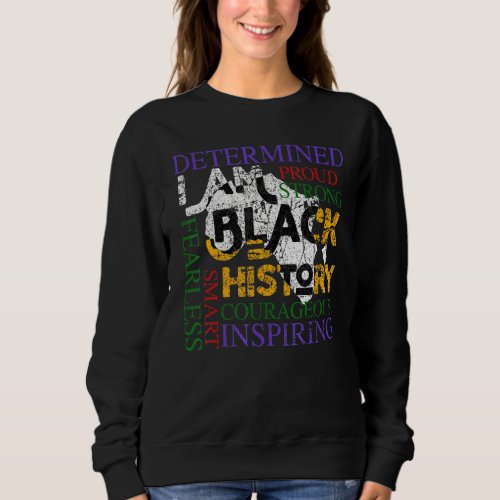 American  Afrocentric Blacki Amblackhistory Mon Sweatshirt
