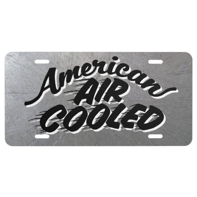 American Air-Cooled Corvair (Shadow Lettering 2) License Plate (Front)