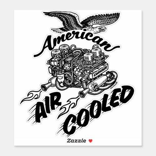 American Air_Cooled Engine Corvair Vinyl Sticker
