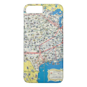 American Airlines system map iPhone 8 Plus/7 Plus Case