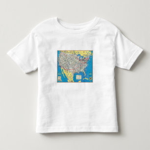 American Airlines system map Toddler T-shirt
