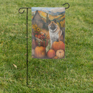 American Akita Autumn Harvest Thanksgiving Garden Flag
