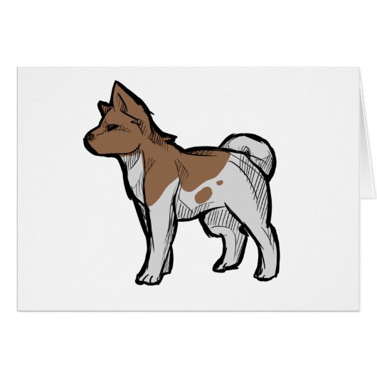 American akita cards (Front Horizontal)