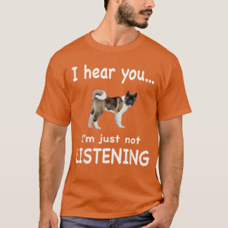 American Akita Dog American Akita girl T-Shirt